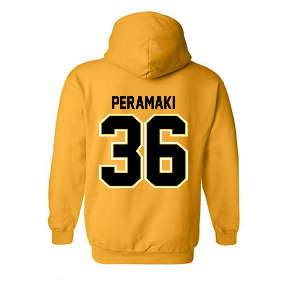 Michigan Tech - NCAA Football : Josiah Peramaki - Classic Shersey Hooded Sweatshirt-1