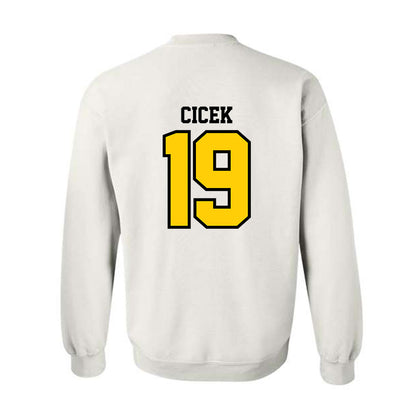Michigan Tech - NCAA Men's Ice Hockey : Michael Cicek - Classic Shersey Crewneck Sweatshirt-1