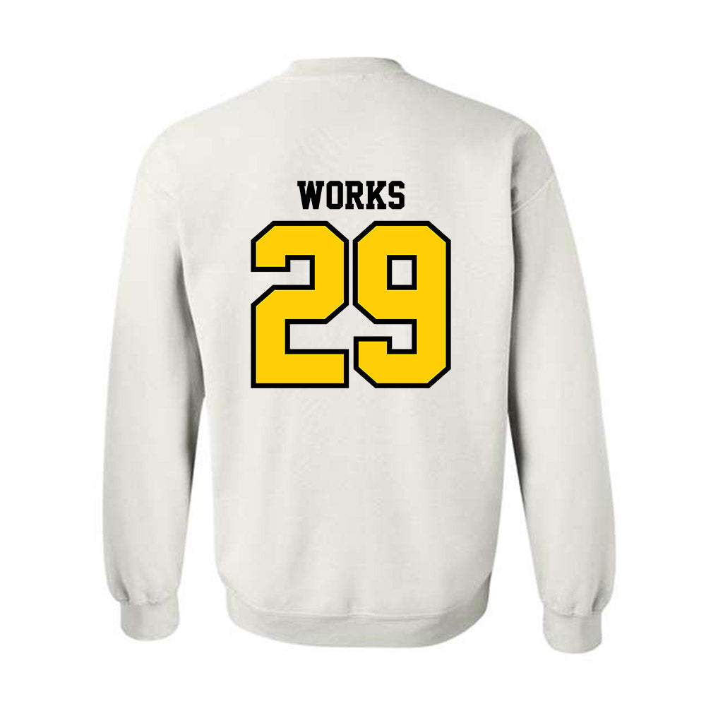  - NCAA Men's Ice Hockey : Jack Works - Classic Shersey Crewneck Sweatshirt-1