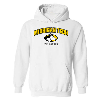 Michigan Tech - NCAA Men's Ice Hockey : Rylan Gould - Classic Shersey Hooded Sweatshirt-0