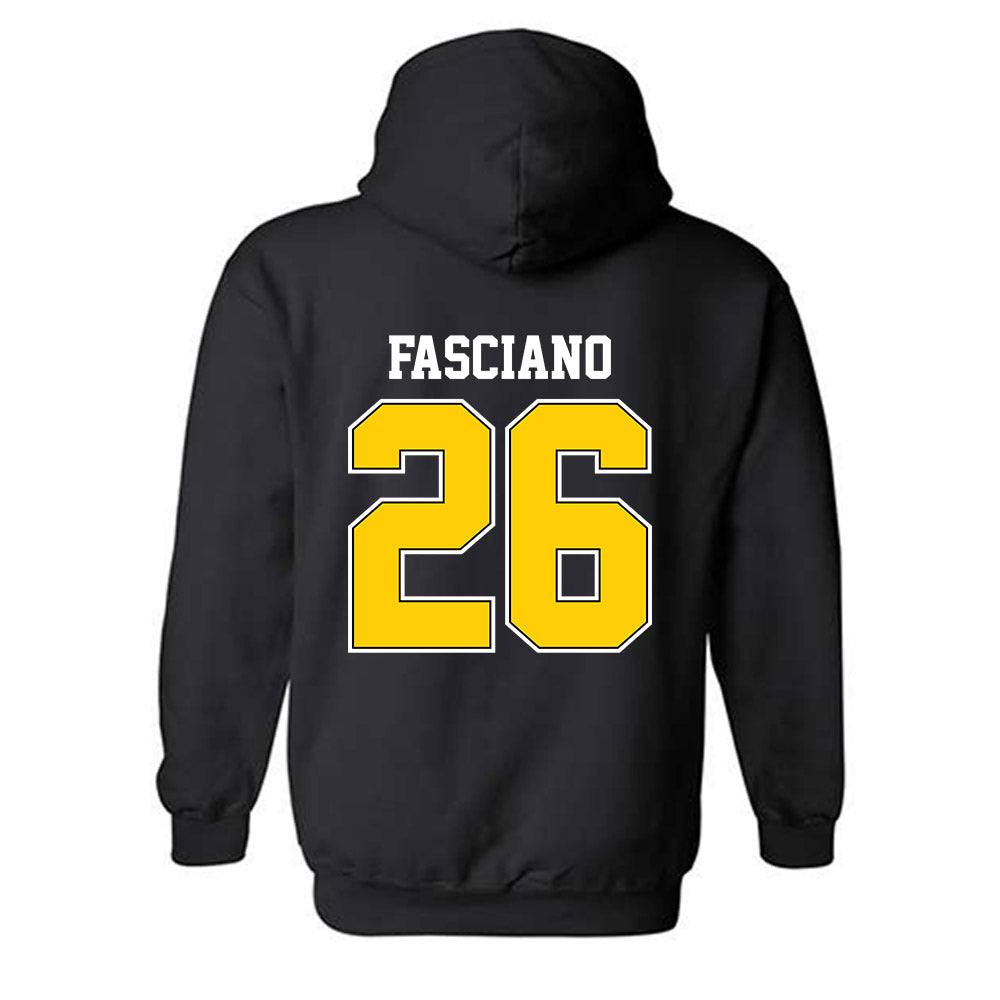 Michigan Tech - NCAA Men's Ice Hockey : Luca Fasciano - Classic Shersey Hooded Sweatshirt-1