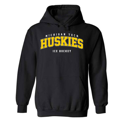Michigan Tech - NCAA Men's Ice Hockey : Brayden Boehm - Classic Shersey Hooded Sweatshirt-0