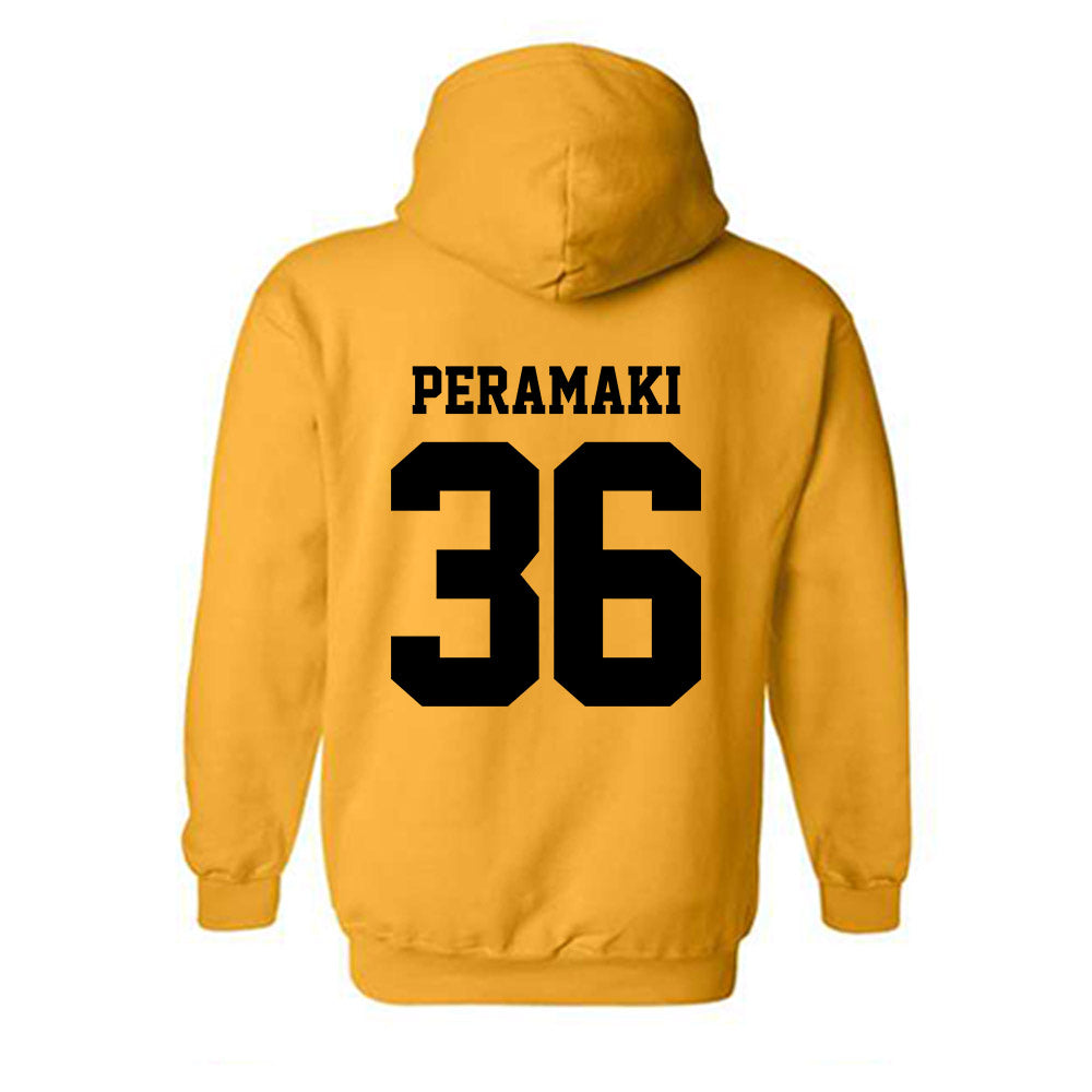 Michigan Tech - NCAA Football : Josiah Peramaki - Classic Shersey Hooded Sweatshirt-1