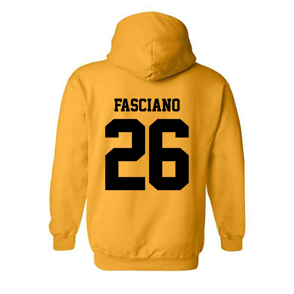 Michigan Tech - NCAA Men's Ice Hockey : Luca Fasciano - Classic Shersey Hooded Sweatshirt-1