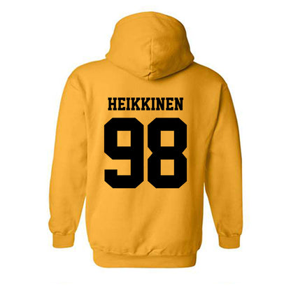Michigan Tech - NCAA Football : Gauge Heikkinen - Classic Shersey Hooded Sweatshirt-1