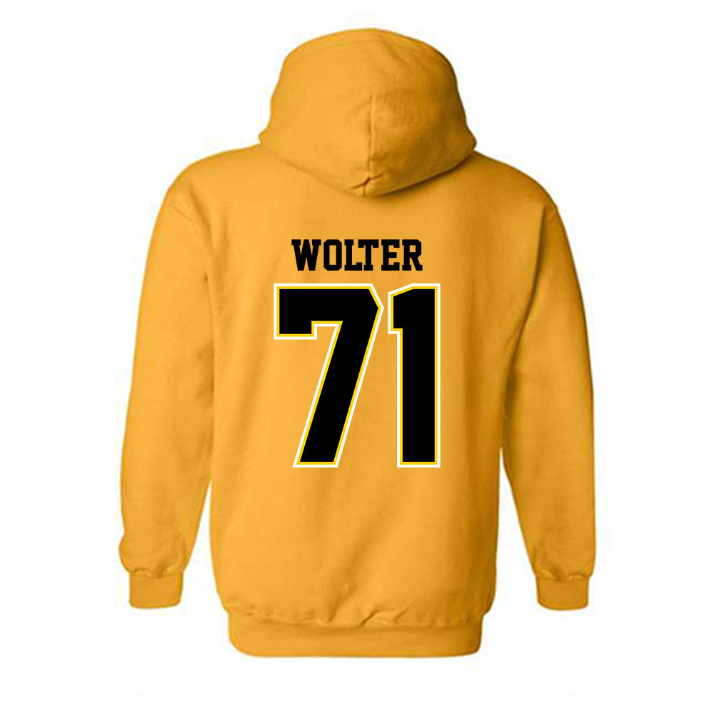 Michigan Tech - NCAA Football : Mason Wolter - Classic Shersey Hooded Sweatshirt-1