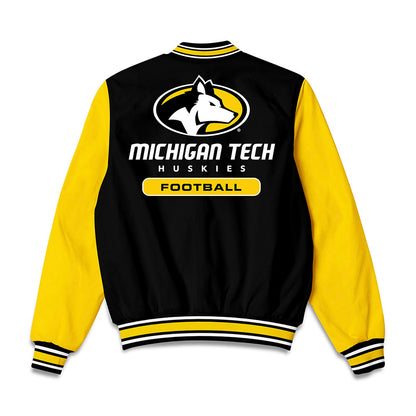 Michigan Tech - NCAA Football : Connor Hindenach - Bomber Jacket