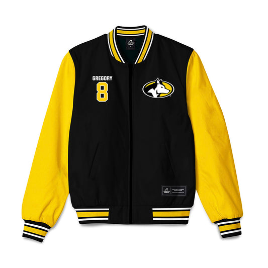 Michigan Tech - NCAA Football : Asher Gregory - Bomber Jacket