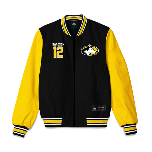 Michigan Tech - NCAA Football : Brady Isaacson - Bomber Jacket