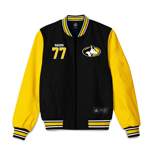 Michigan Tech - NCAA Football : Max Nason - Bomber Jacket