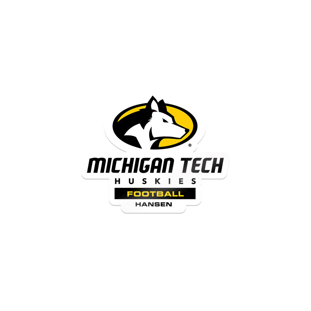 Michigan Tech - NCAA Football : MJ Hansen - Sticker-0