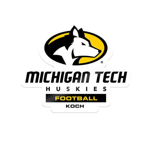 Michigan Tech - NCAA Football : Chase Koch - Sticker