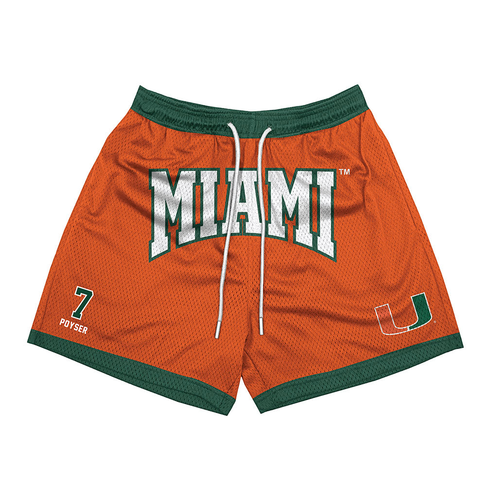 Miami - NCAA Football : Zechariah Poyser - Shorts-0
