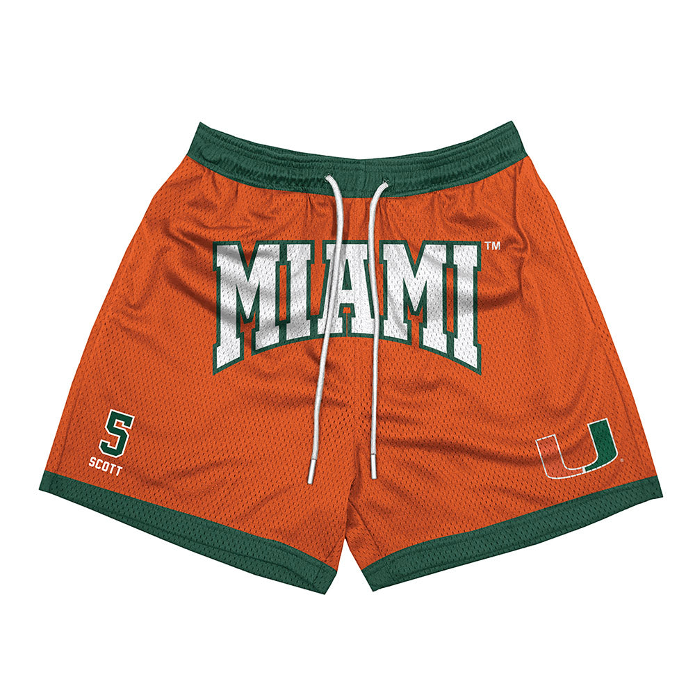 Miami - NCAA Football : Justin Scott - Shorts-0