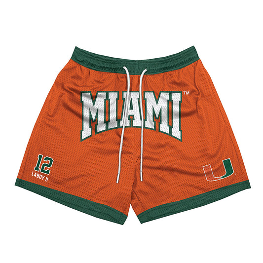 Miami - NCAA Men's Basketball : John Laboy II - Shorts-0