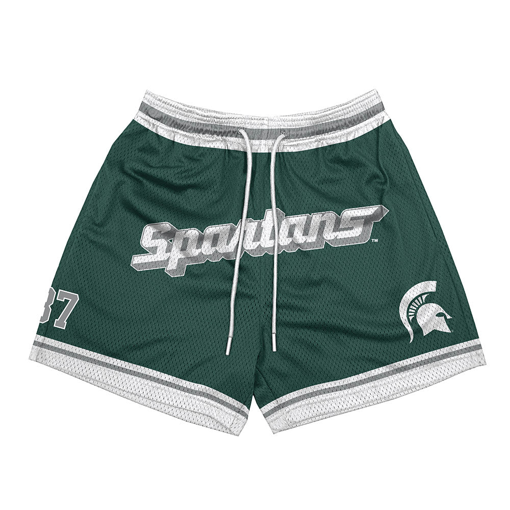 Michigan State - NCAA Football : Luke DeJager - Shorts-0