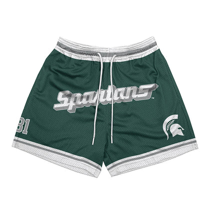 Michigan State - NCAA Football : Michael Masunas - Shorts