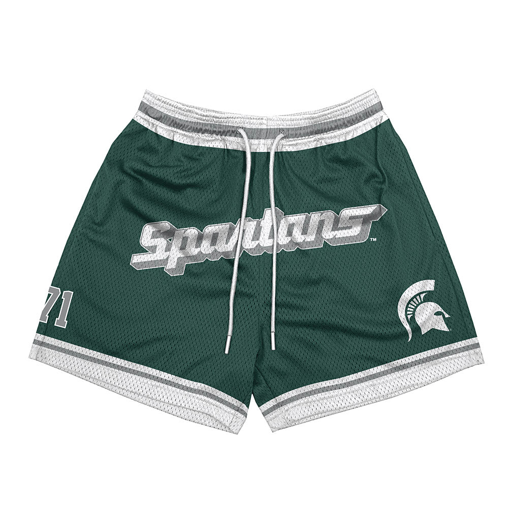 Michigan State - NCAA Football : Robert Wright Jr - Shorts-0