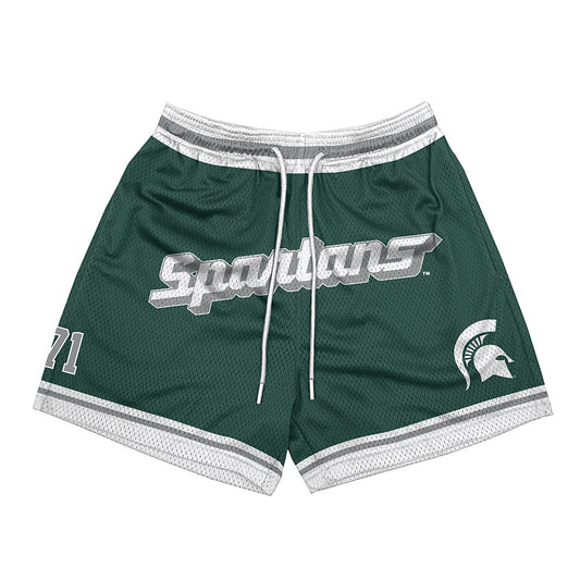 Michigan State - NCAA Football : Robert Wright Jr - Shorts-0