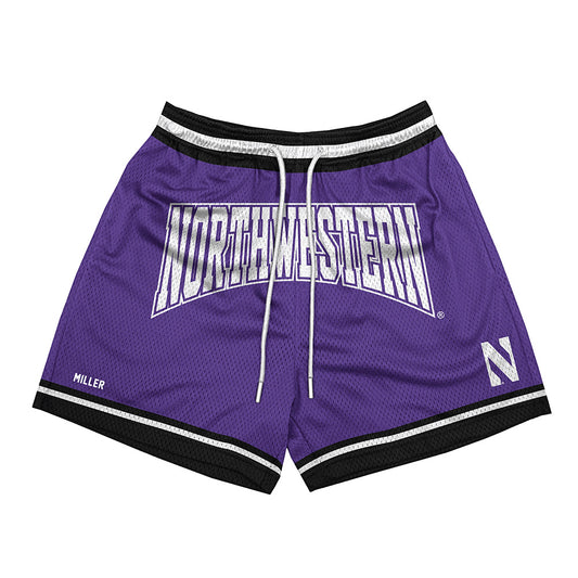 Northwestern - NCAA Men's Tennis : Chad Miller - Purple Shorts