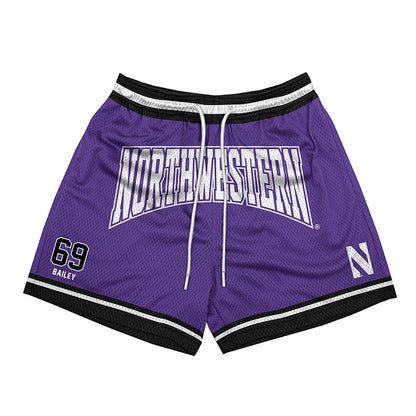 Northwestern - NCAA Football : Jack Bailey - Purple Shorts