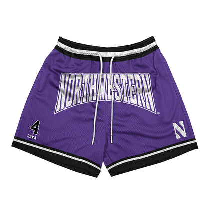 Northwestern - NCAA Football : Anto Saka - Purple Shorts