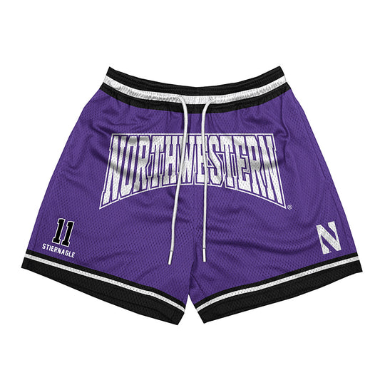 Northwestern - NCAA Women's Volleyball : Ellie Stiernagle - Purple Shorts-0