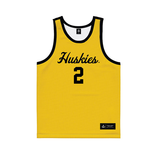 Michigan Tech - NCAA Men's Basketball : Matthew Schmainda Schmainda - Gold Basketball Jersey