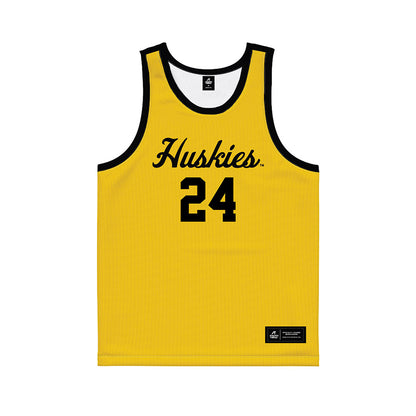 Michigan Tech - NCAA Men's Basketball : Ty Fernholz - Gold Basketball Jersey