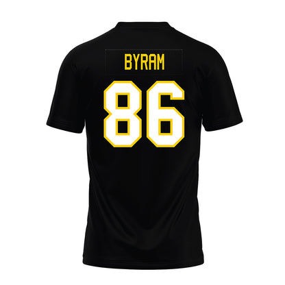 Michigan Tech - NCAA Football : Connor Byram - Black Premium Football Jersey-1