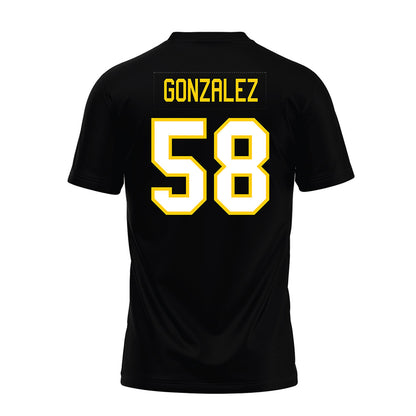 Michigan Tech - NCAA Football : Adrian Gonzalez - Black Premium Football Jersey-1