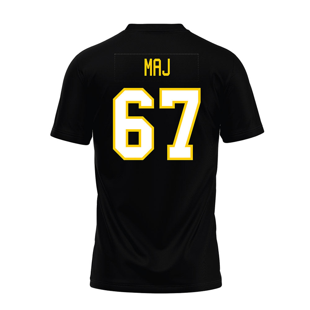Michigan Tech - NCAA Football : Max Maj - Black Premium Football Jersey-1