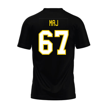Michigan Tech - NCAA Football : Max Maj - Black Premium Football Jersey-1