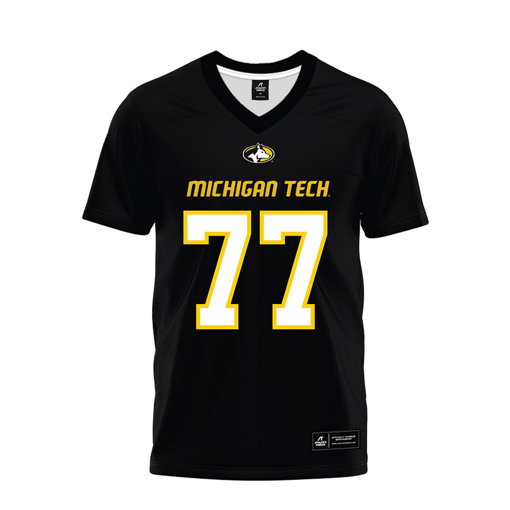 Michigan Tech - NCAA Football : Andrew Covert - Black Premium Football Jersey