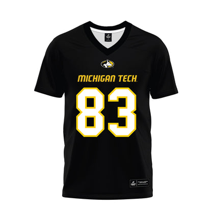 Michigan Tech - NCAA Football : Bryce Kurncz - Black Premium Football Jersey