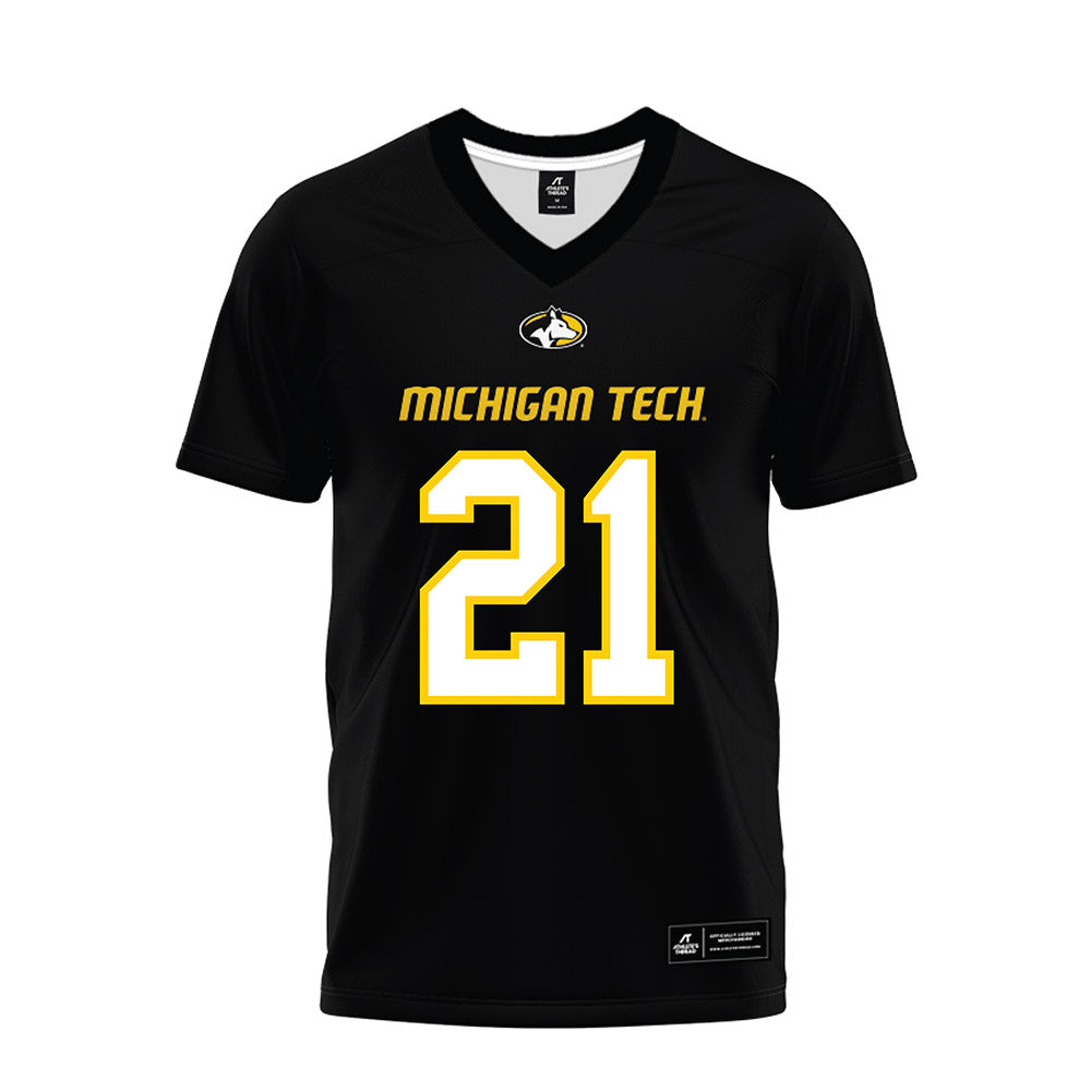 Michigan Tech - NCAA Football : Bryce Pietrantonio - Black Premium Football Jersey