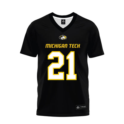 Michigan Tech - NCAA Football : Bryce Pietrantonio - Black Premium Football Jersey