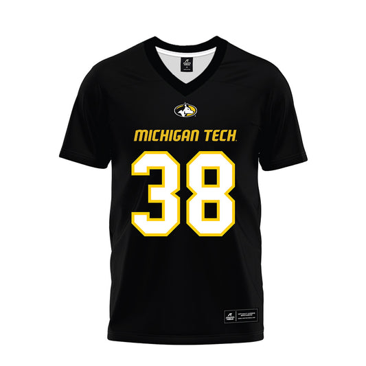 Michigan Tech - NCAA Football : Dionte' Good - Black Premium Football Jersey