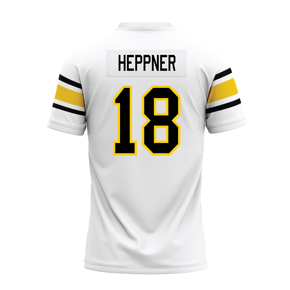 Michigan Tech - NCAA Football : Drew Heppner - White Premium Football Jersey-1