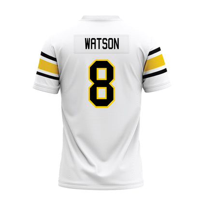 Michigan Tech - NCAA Football : Owen Watson - White Premium Football Jersey-1