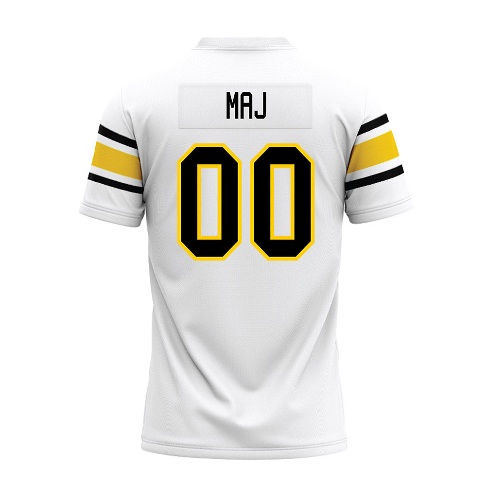Michigan Tech - NCAA Football : Max Maj - White Premium Football Jersey-1