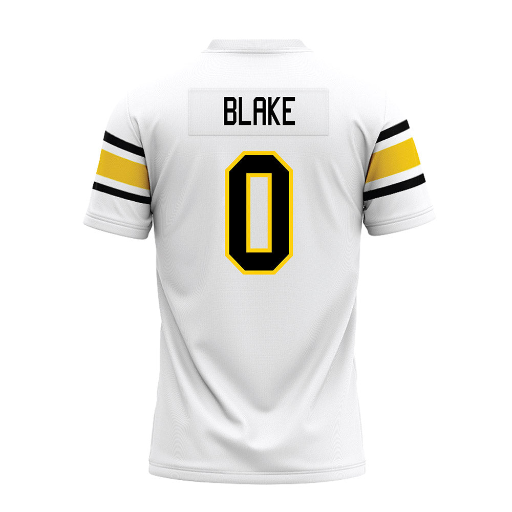 Michigan Tech - NCAA Football : Dashiel Blake - White Premium Football Jersey-1