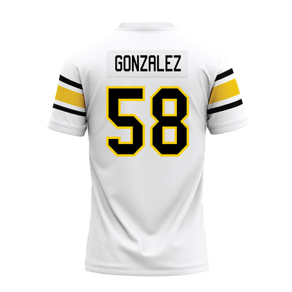 Michigan Tech - NCAA Football : Adrian Gonzalez - White Premium Football Jersey-1