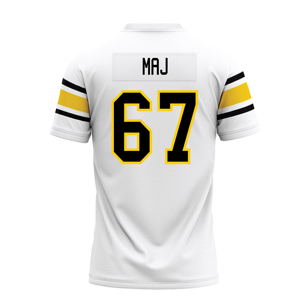 Michigan Tech - NCAA Football : Max Maj - White Premium Football Jersey-1
