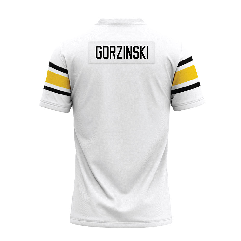 Michigan Tech - NCAA Football : Lane Gorzinski - White Premium Football Jersey-1