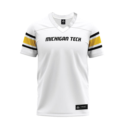 Michigan Tech - NCAA Football : Lane Gorzinski - White Premium Football Jersey-0