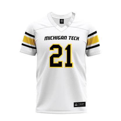 Michigan Tech - NCAA Football : Bryce Pietrantonio - White Premium Football Jersey