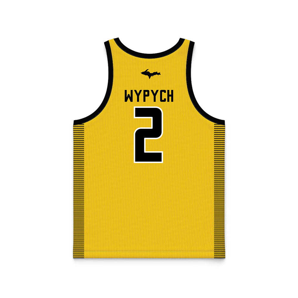 Michigan Tech - NCAA Women's Basketball : Alyssa Wypych - Gold Basketball Jersey-1