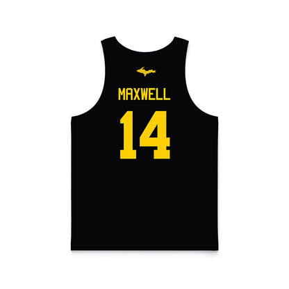 Michigan Tech - NCAA Women's Basketball : Kaitlyn Maxwell - Black Basketball Jersey-1