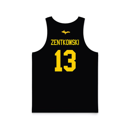 Michigan Tech - NCAA Women's Basketball : Kloe Zentkowski - Black Basketball Jersey-1